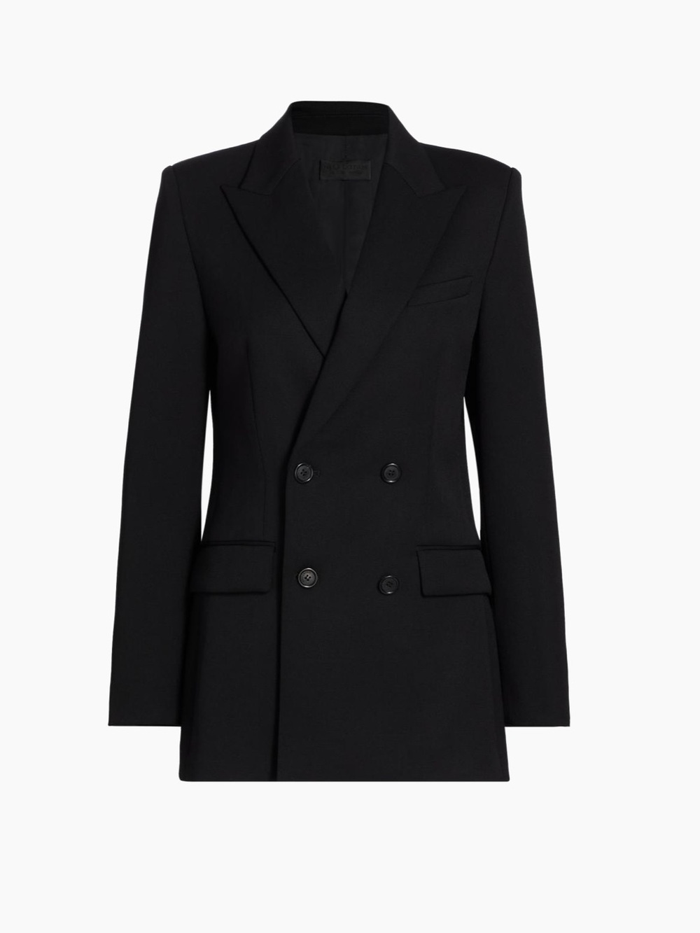 Nili Lotan Weston Black Double-Breasted Blazer